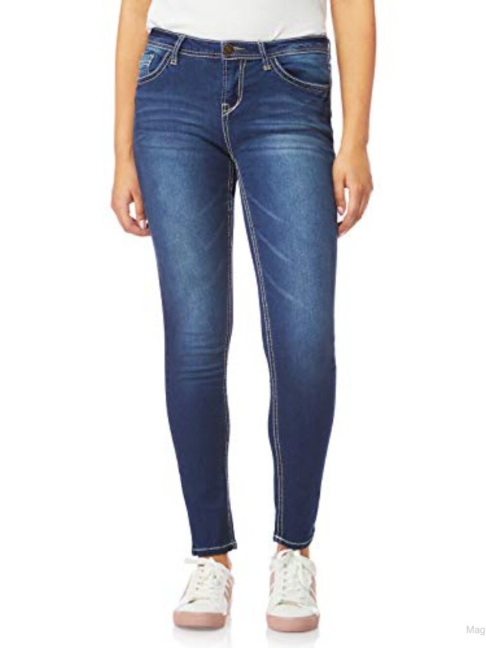 Women's High Rise Skinny Jegging Jeans Cotton Blend Stretch 30" Inseam